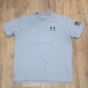 Under Armour Men's Gray Freedom Short Sleeve Tee